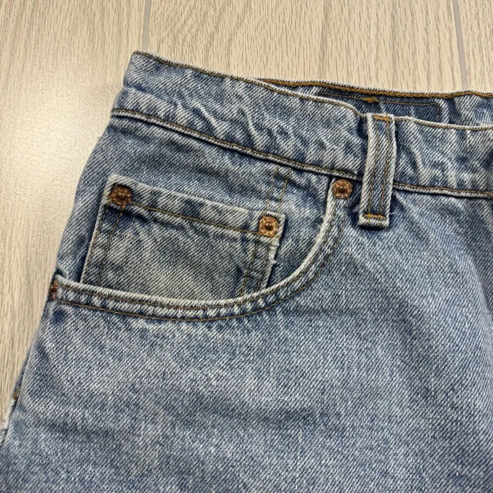 Vtg 90s Levi’s 550 Relaxed Taper Jeans Mens34x30 (fits 32x30) Made in USA Light